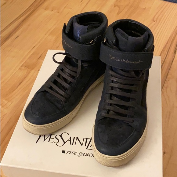 ysl high top sneakers